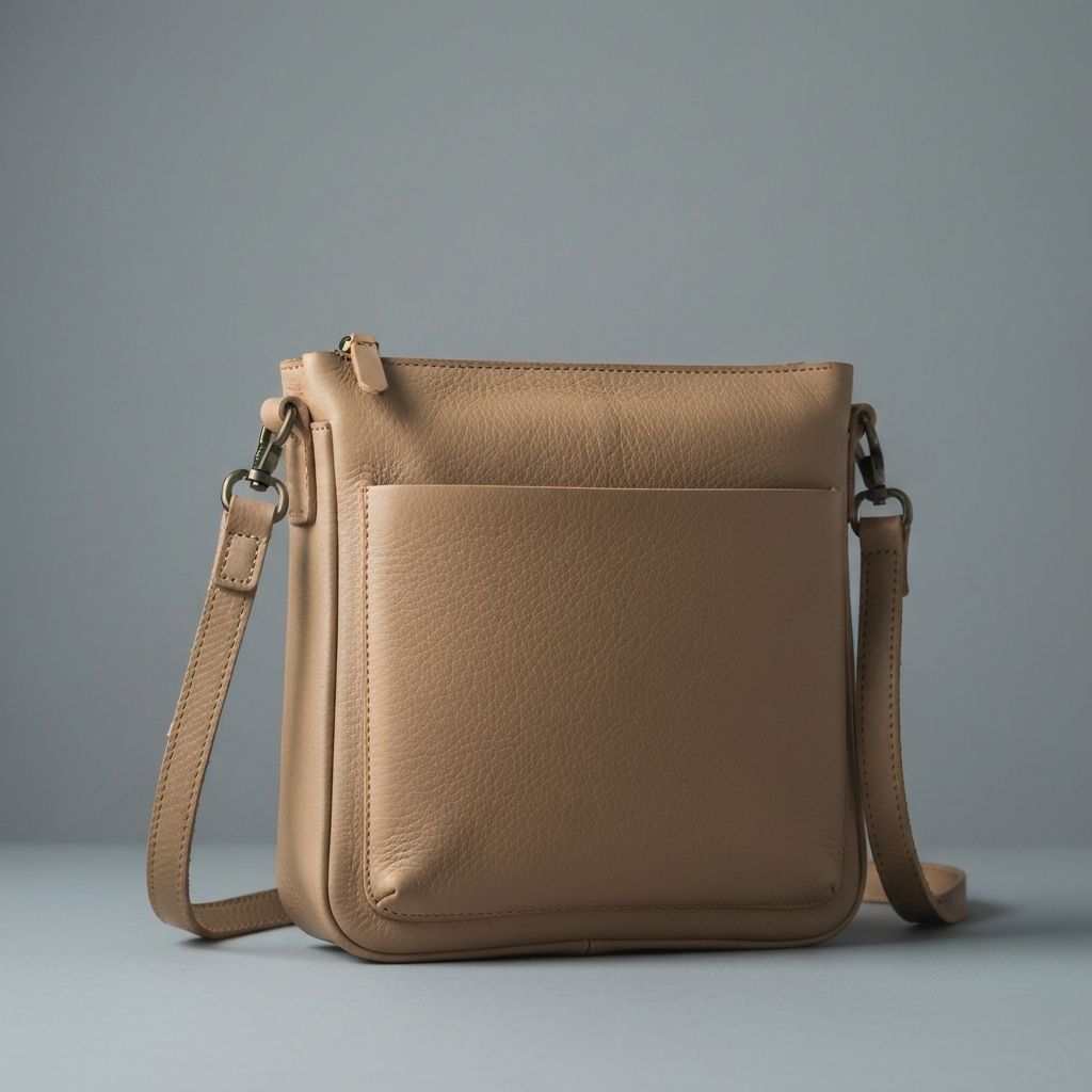 Sac crossbody beige